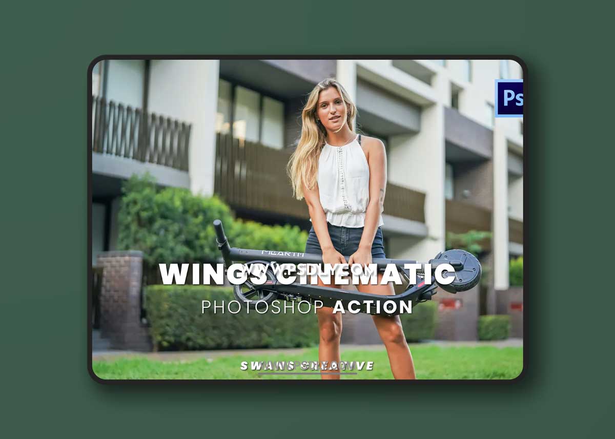Wings Cinematic Photoshop Action 1 Wings Cinematic Photoshop Action