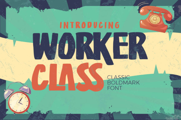 Worker Class - Classic Boldmark Font 1 Worker Class - Classic Boldmark Font