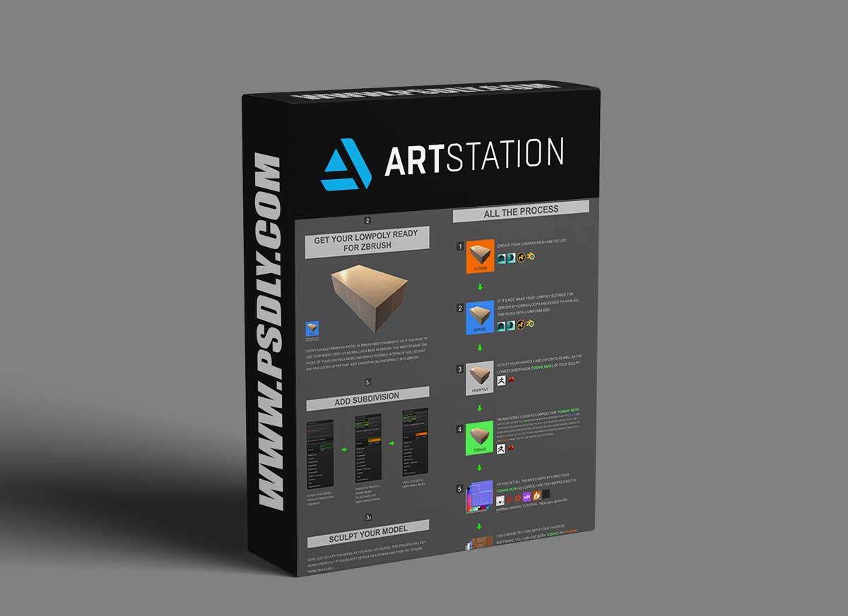 Workflow to bake details from ZBrush to lowpoly + alternative Tutorial HQ PDF 1 Workflow to bake details from ZBrush to lowpoly + alternative Tutorial HQ PDF