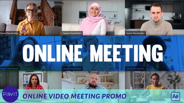 Videohive Online Video Meeting Promo 33097577 1 Videohive Online Video Meeting Promo 33097577