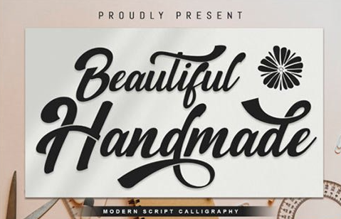 Beautiful Handmade Font 1 Beautiful Handmade Font