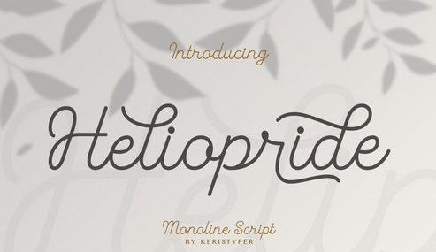 Heliopride Monoline Font 1 Heliopride Monoline Font