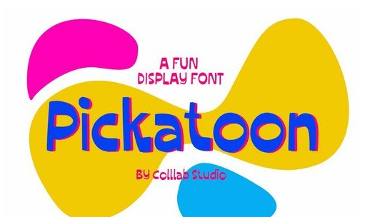 Pickatoon - A Fun Display Font 1 Pickatoon - A Fun Display Font