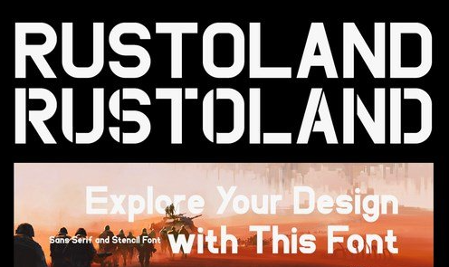 Rustoland - Advertisement Font 1 Rustoland - Advertisement Font