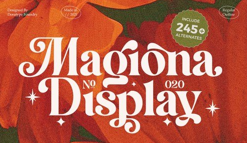 Magiona Display Font 1 Magiona Display Font