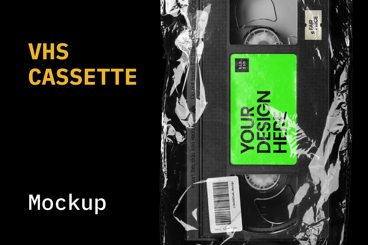 CreativeMarket - VHS Cassette Mockup 3980345 1 CreativeMarket - VHS Cassette Mockup 3980345