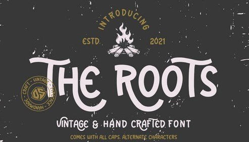 The Roots - Vintage and Hand Crafted Font 1 The Roots - Vintage and Hand Crafted Font