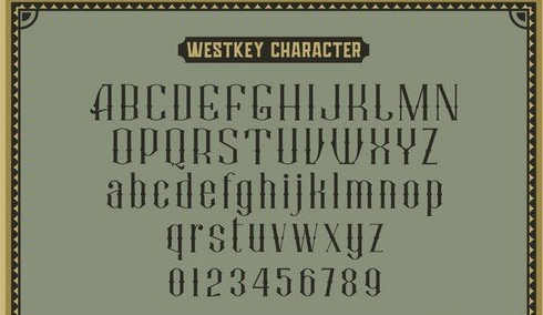 Westkey Victorian Type Font 1 Westkey Victorian Type Font