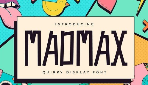 Madmax - Quirky Display Font 1 Madmax - Quirky Display Font