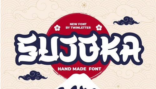 SUJOKA Japanese Style Font 1 SUJOKA Japanese Style Font