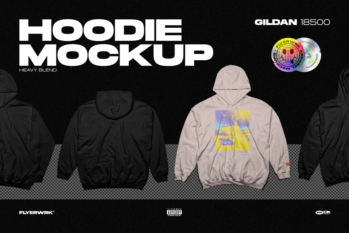 CreativeMarket - Hoodie Mockup - Gildan 18500 6499378 1 CreativeMarket - Hoodie Mockup - Gildan 18500 6499378