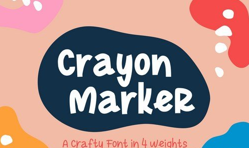 Crayon Marker Font 1 Crayon Marker Font