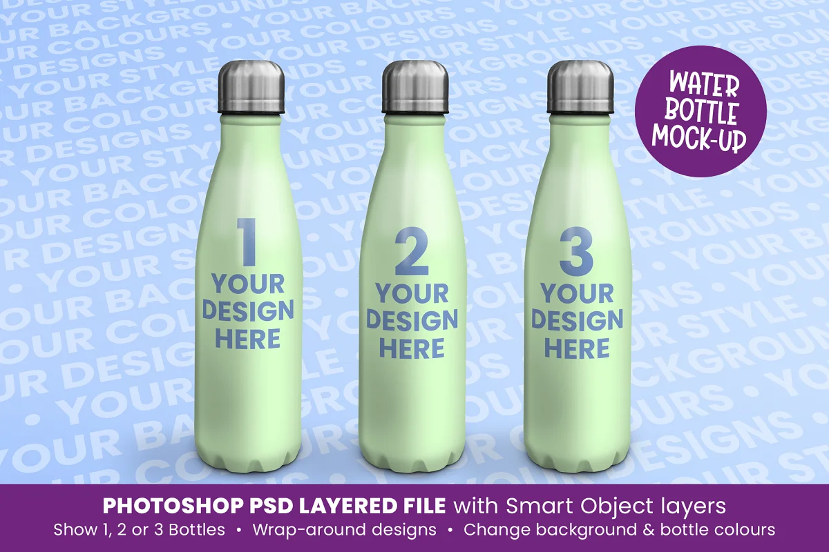 CreativeMarket - Water Bottle/Drinks Bottle Mock Up 5439890 1 CreativeMarket - Water Bottle/Drinks Bottle Mock Up 5439890