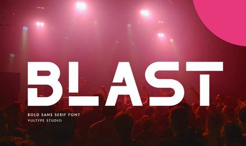 The Blast - Bold Font 1 The Blast - Bold Font