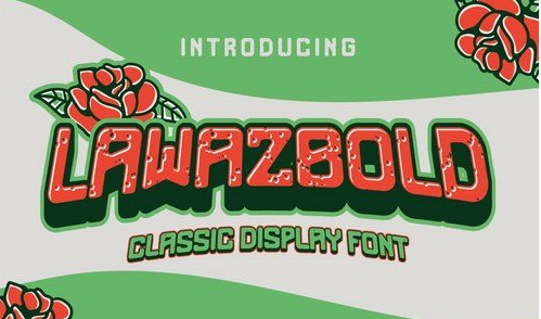 Lawazbold Vintage retro Font classic 1 Lawazbold Vintage retro Font classic