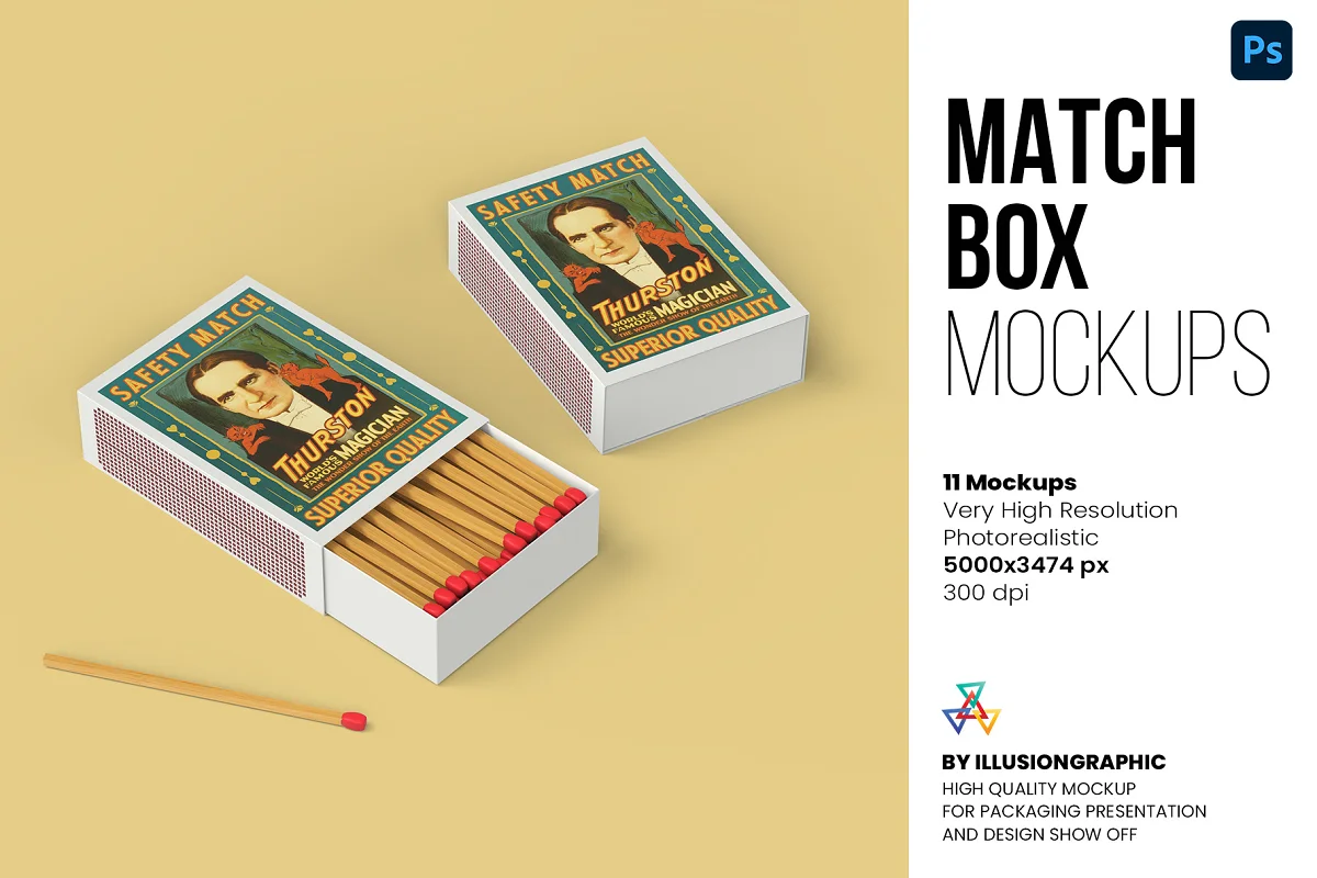 CreativeMarket - Match Box Mockup - 11 views 6426313 1 CreativeMarket - Match Box Mockup - 11 views 6426313