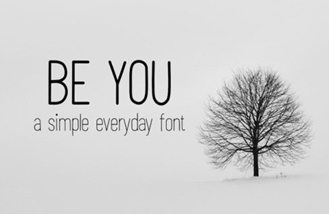 Be You Font 1 Be You Font