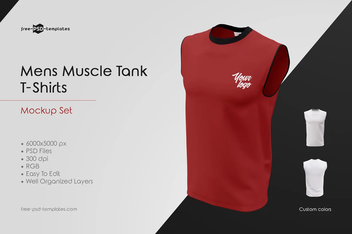 CreativeMarket - Mens Muscle Tank T-Shirts MockUp Set 3650192 1 CreativeMarket - Mens Muscle Tank T-Shirts MockUp Set 3650192