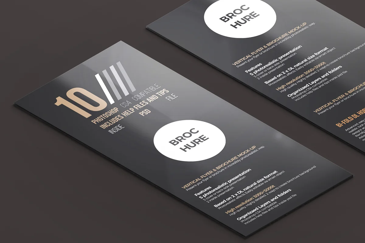 CreativeMarket - 2x DL Flyer & Brochure Mock-Up 1 2798687 1 CreativeMarket - 2x DL Flyer & Brochure Mock-Up 1 2798687