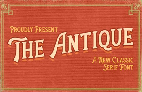 The Antique Font 1 The Antique Font