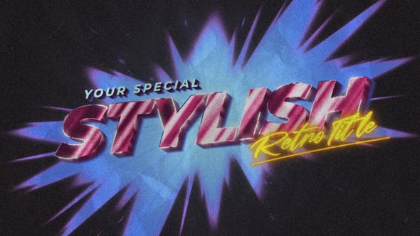 Videohive 80s Retro Opener Title & Logo 33851499 1 Videohive 80s Retro Opener Title & Logo 33851499