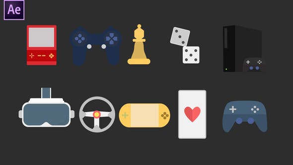 Videohive Gaming Icons 34094888 1 Videohive Gaming Icons 34094888