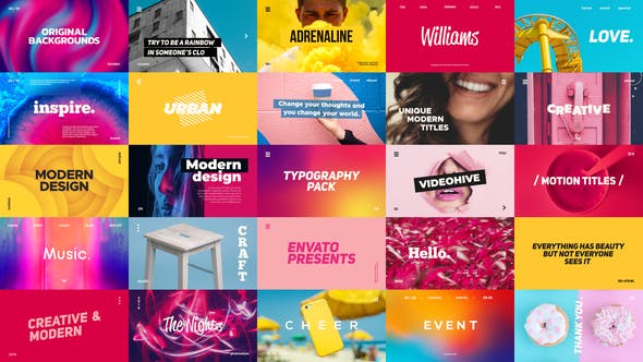 Videohive Typography Pack 23393332 1 Videohive Typography Pack 23393332