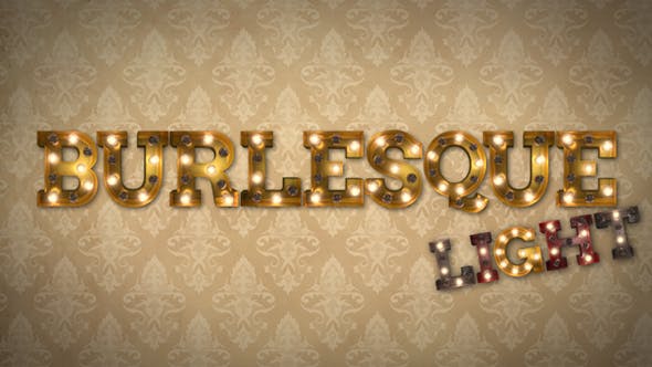 Videohive Burlesque Light Bulb Text Letters HD 20113222 1 Videohive Burlesque Light Bulb Text Letters HD 20113222