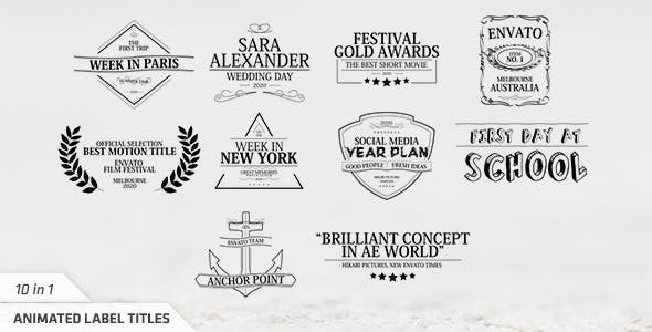 Videohive Animated Label Titles 13345087 1 Videohive Animated Label Titles 13345087