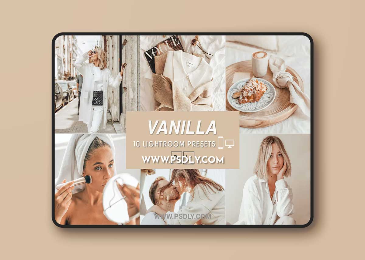 10 Mobile & Desktop Lightroom Presets VANILLA 1 10 Mobile & Desktop Lightroom Presets VANILLA