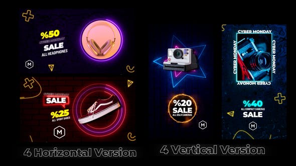 Videohive Neon Big Sale Scenes 34625534 1 Videohive Neon Big Sale Scenes 34625534