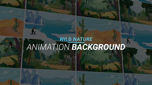Videohive Wild nature - Animation background 34060998 1 Videohive Wild nature - Animation background 34060998