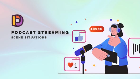 Videohive Podcast streaming - Scene Situations 34664800 1 Videohive Podcast streaming - Scene Situations 34664800