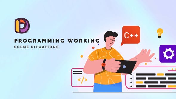 Videohive Programming working - Scene Situations 34664845 1 Videohive Programming working - Scene Situations 34664845