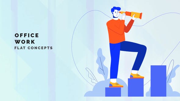 Videohive Office work - Flat Concepts 34601334 1 Videohive Office work - Flat Concepts 34601334