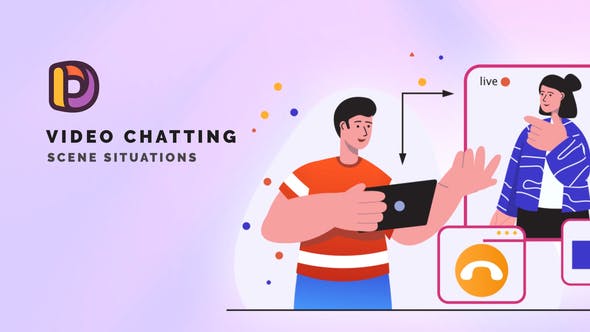 Videohive Video chatting - Scene Situations 34664981 1 Videohive Video chatting - Scene Situations 34664981