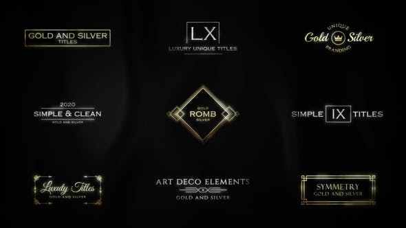 Videohive Luxury Titles Gold & Silver | AE 34763037 1 Videohive Luxury Titles Gold & Silver | AE 34763037