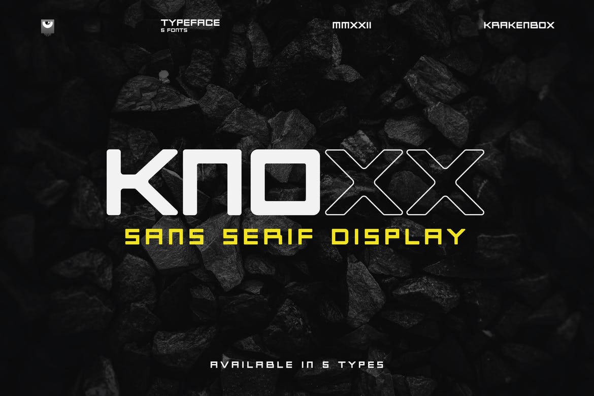 Knoxx - Sans Serif Typeface 1 Knoxx - Sans Serif Typeface