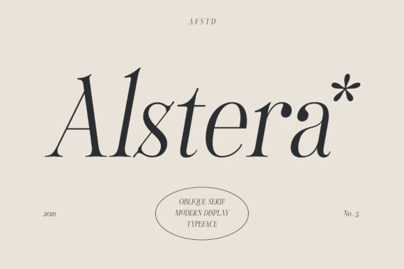 Alstera Oblique Font 1 Alstera Oblique Font