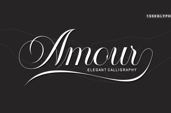 Amour Script Font 1 Amour Script Font