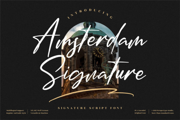 Amsterdam Signature Font 1 Amsterdam Signature Font