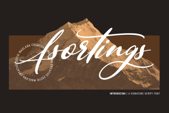 Asortings Script Font 1 Asortings Script Font