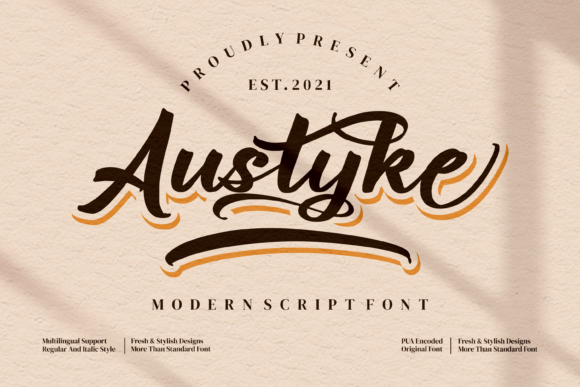 Austyke Font 1 Austyke Font