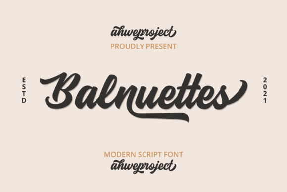 Balnuettes Font 1 Balnuettes Font