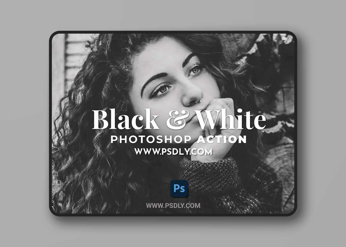 Black & White Photoshop Action 1 Black & White Photoshop Action