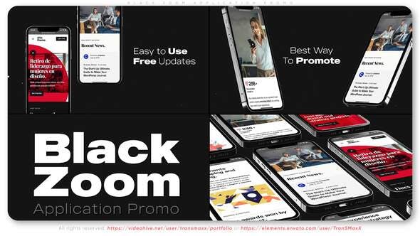 Videohive Black Zoom Application Promo 34766228 1 Videohive Black Zoom Application Promo 34766228