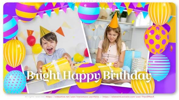 Videohive Bright Happy Birthday 34508217 1 Videohive Bright Happy Birthday 34508217