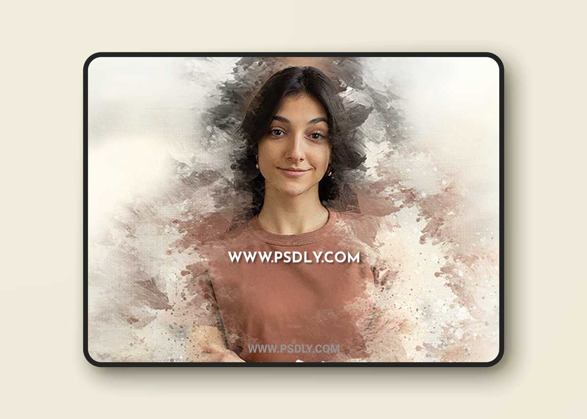 Canvas Photo Watercolor Action 1 Canvas Photo Watercolor Action