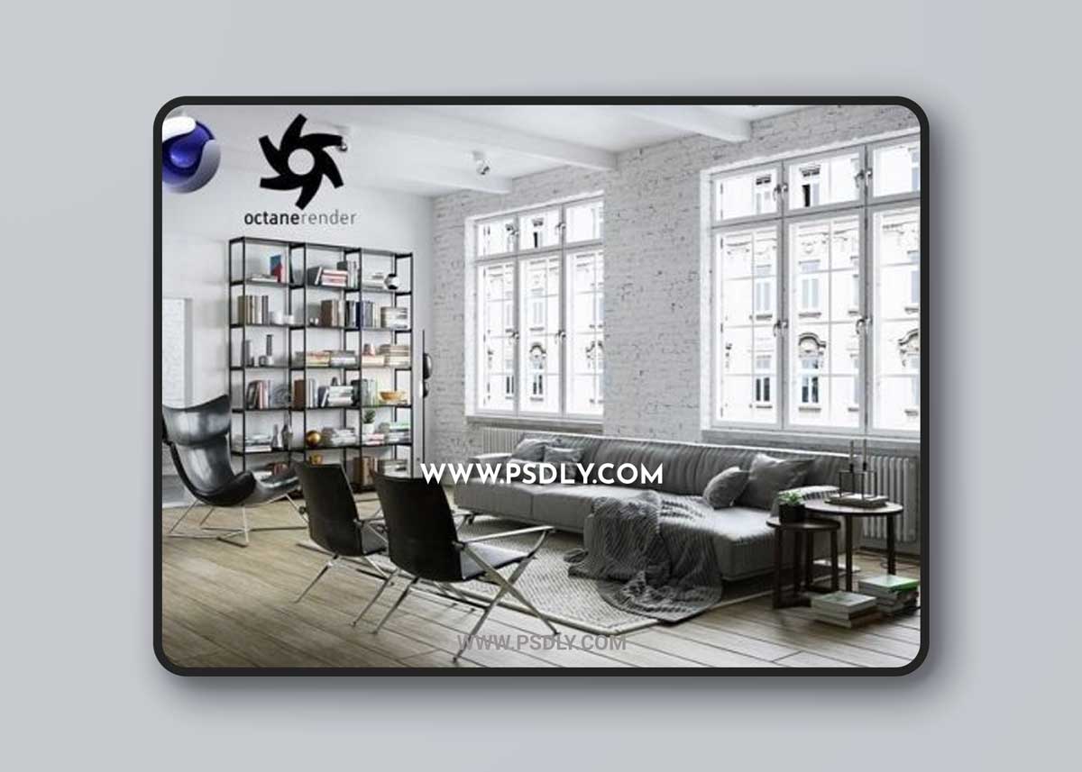 Cgtrader - Living Room Interior 3D Scene-3 for Cinema 4D and Octane Render 1 Cgtrader - Living Room Interior 3D Scene-3 for Cinema 4D and Octane Render