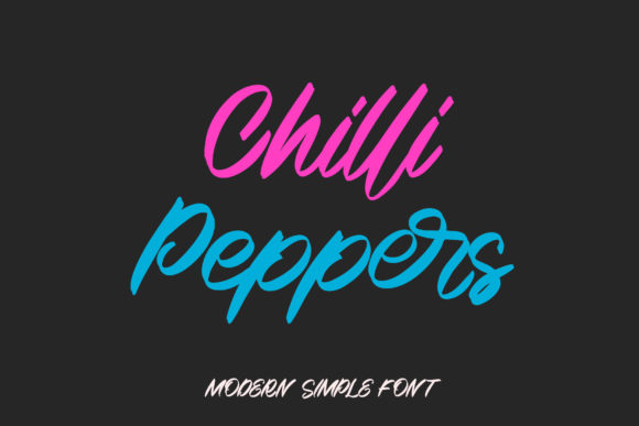 Chilli Peppers Font 1 Chilli Peppers Font